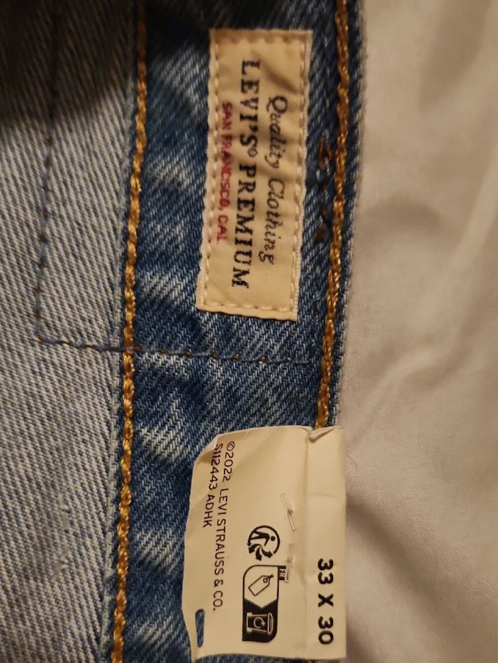 Levi's Light Blue Straight Leg Jeans